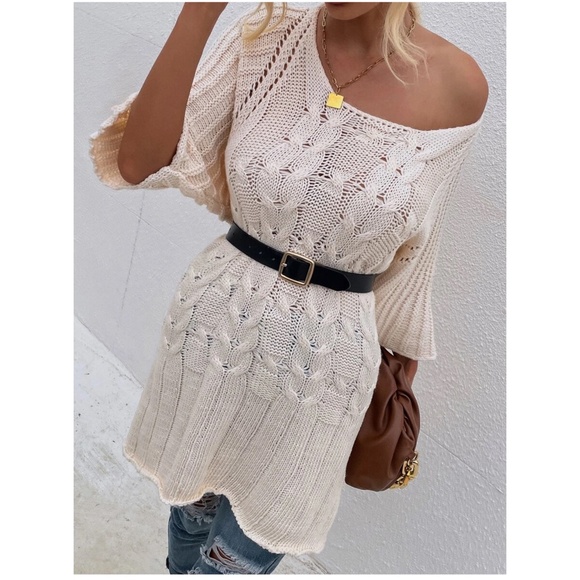 Cozy chunky Knit Sweater Dress - Picture 3 of 5